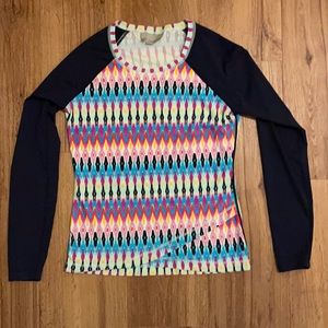 Athleta swim shirt, size small